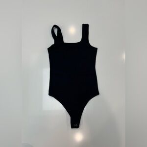 NWOT abercrombie and fitch black nylon stretchy tank bodysuit sz XXS